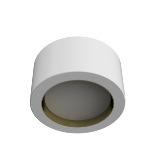 Plafoniera di gesso cilindrica cornice oro moderna gx53