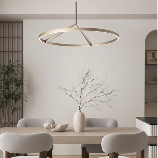 Vivida meridiana lampadario moderno sabbia led 51w 3000k 4000k