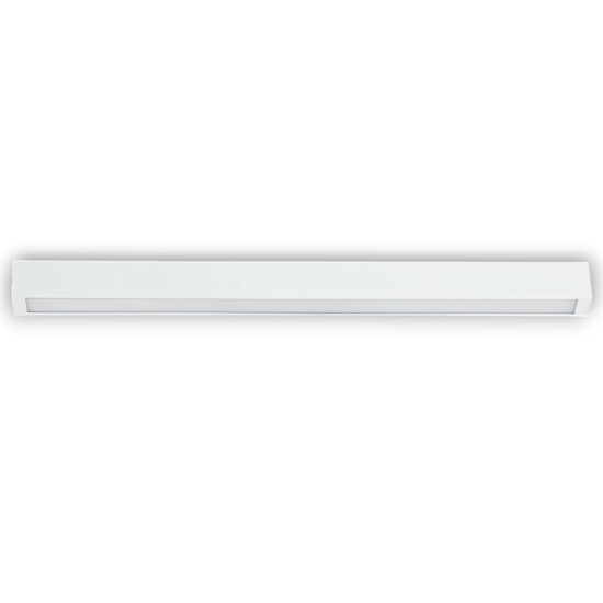Plafoniera 92 cm bianca led 16w 3000k 92 cm moderna