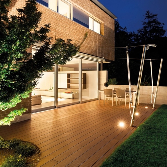 Faretto per esterno quadrato da incasso pavimento led 7w 3000k ip67