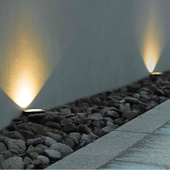 Faretto per esterno quadrato da incasso pavimento led 7w 3000k ip67