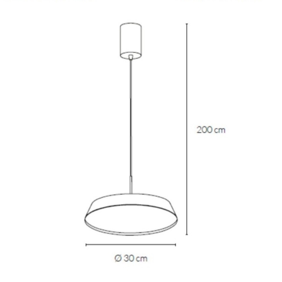 Lampadario moderno sabbia led 20w 3000k 4000k dimmerabile vivida pinco