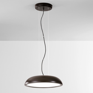 Isyluce zenal lampada a sospensione marrone led 27w 3000k 4000k dimmerabile