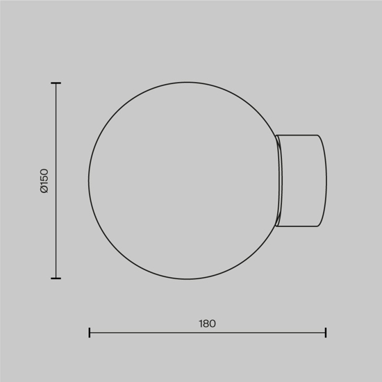 Maytoni basic form applique camera da letto colore oro