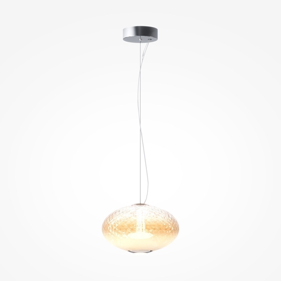 Maytoni bruma lampada a sopensione led 12w 2700k ovale dimmerabile mod397pl-l12ch27k