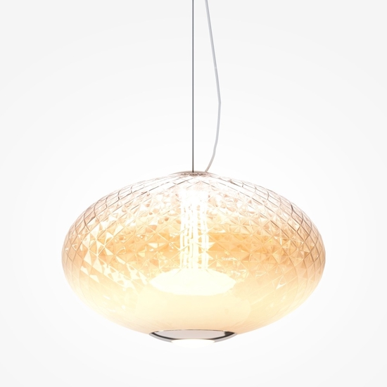 Maytoni bruma lampada a sopensione led 12w 2700k ovale dimmerabile mod397pl-l12ch27k