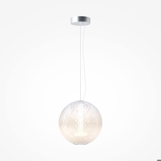 Maytoni bruma lampada a sospensione led 15w 2700k vetro decorato mod397pl-l15ch27k