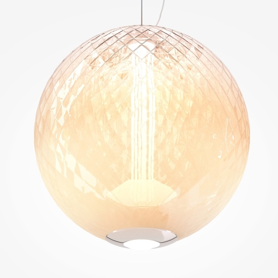 Maytoni bruma lampada a sospensione led 15w 2700k vetro decorato mod397pl-l15ch27k