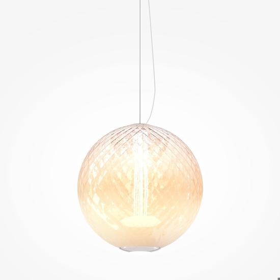 Maytoni bruma lampada a sospensione led 15w 2700k vetro decorato mod397pl-l15ch27k