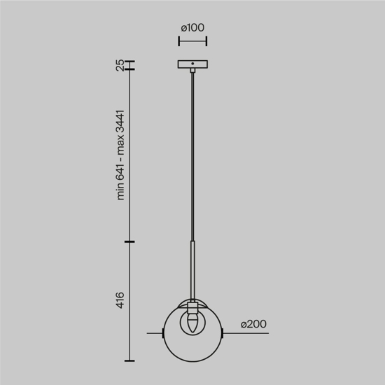 Maytoni basic form lampada a sospensione colore oro cavi regolabili