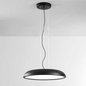 Isyluce zenal lampadario da cucina moderna nero led 55w dimmerabile