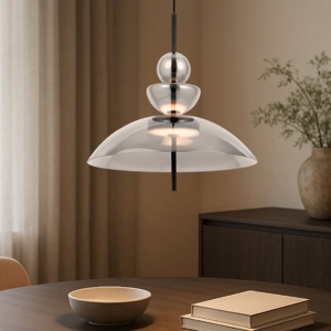 Maytoni bangkok lampada a sospensione led 12w 3000k campana in vetro