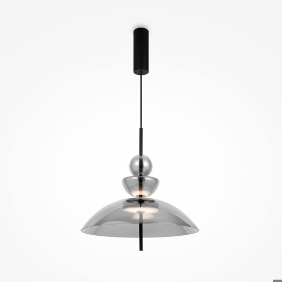 Maytoni bangkok lampada a sospensione led 12w 3000k campana in vetro