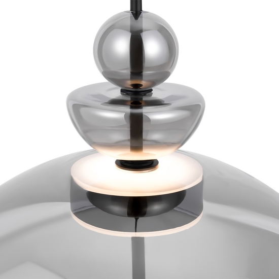 Maytoni bangkok lampada a sospensione led 12w 3000k campana in vetro