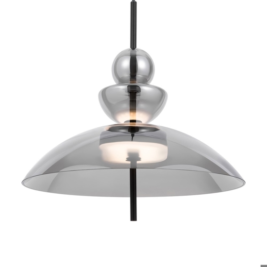 Maytoni bangkok lampada a sospensione led 12w 3000k campana in vetro