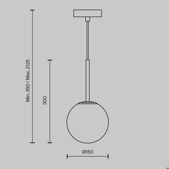 Maytoni basic form lampada a sospensione camera da letto