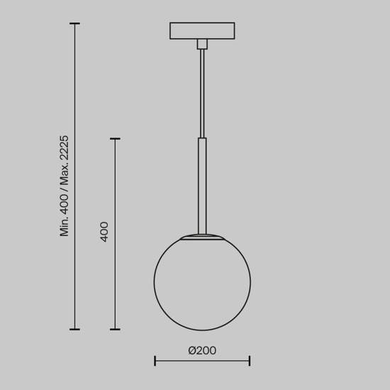 Maytoni basic form lampada a sospensione nera moderna