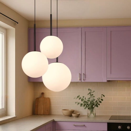 Maytoni basic form lampadario per cucina moderna 3 luci