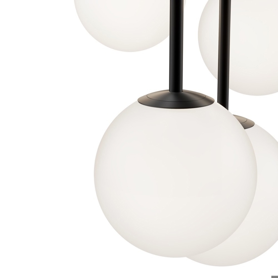 Maytoni basic form lampadario moderno nero 5 luci