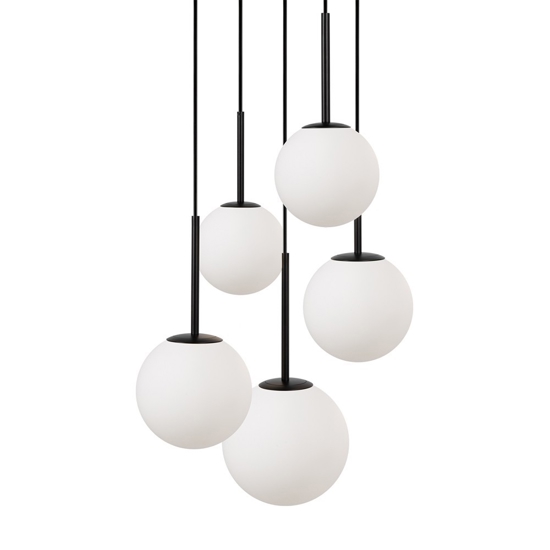 Maytoni basic form lampadario moderno nero 5 luci