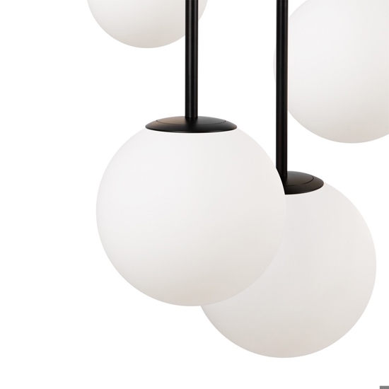 Maytoni basic form lampadario moderno nero 5 luci