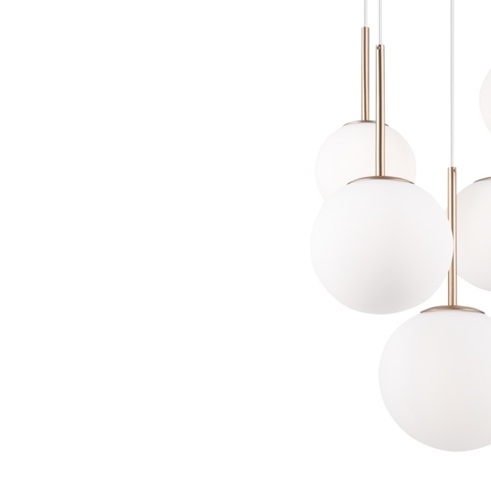 Maytoni basic form lampadario moderno colore bianco e oro