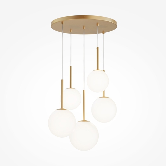 Maytoni basic form lampadario moderno colore oro con sfere