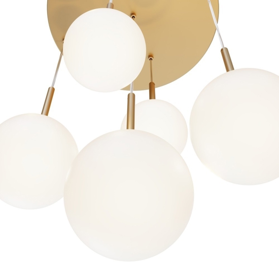 Maytoni basic form lampadario moderno colore oro con sfere