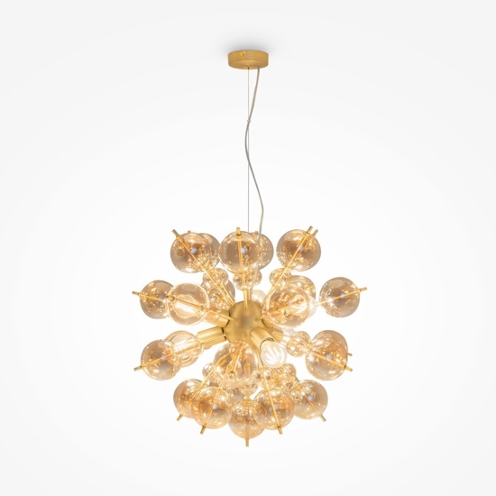 Maytoni bolla lampadario moderno 6 luci sfere in vetro soffiato