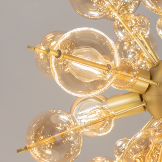 Maytoni bolla lampadario moderno 6 luci sfere in vetro soffiato