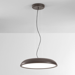 Isyluce zenal lampadario da cucina marrone led 55w 3000k 4000k dimmerabile
