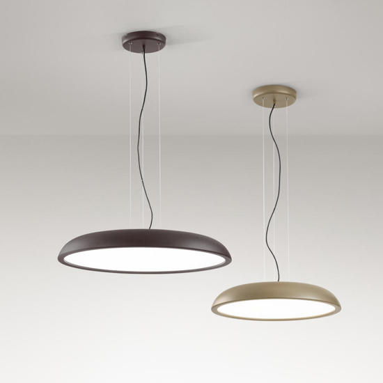 Lampadario da cucina marrone isyluce zenal led 108w 3000k 4000k dimmerabile