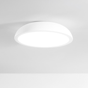 Isyluce plafoniera zenal bianca rotonda moderna led 27w 3000k 4000k dimmerabile