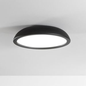 Isyluce zenal plafoniera led 27w 3000k 4000k dimmerabile nera rotonda