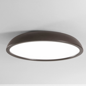 Isyluce zenal plafoniera marrone rotonda led 55w 3000k 4000k dimmerabile