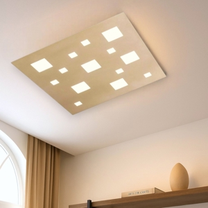 Isyluce plafoniera led sabbia moderna 60w 3000k quadrata