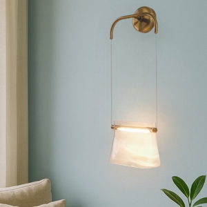 Maytoni cabaret applique da parete led 8w 3000k paralume in vetro