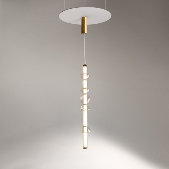 Maytoni cosmo lampada a sopensione led 39w 3000k colore oro