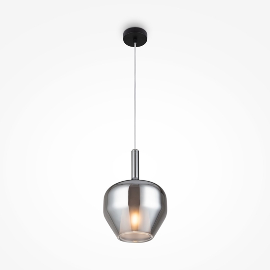 Maytoni duality lampada a sospensione per isola cucina in vetro fume'