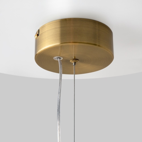 Maytoni collar lampada a sospensione led 16w 3000k vetro decorato