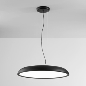 Isyluce zenal lampadario nero per cucina led 108w 3000k 4000k dimmerabile
