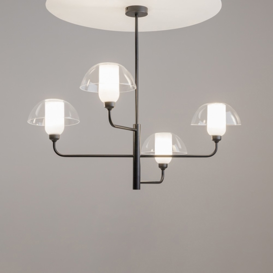 Maytoni memory lampadario moderno per salotto 4 luci