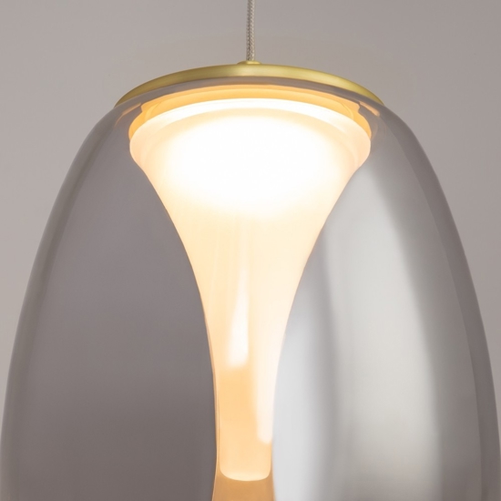Maytoni splash lampada a sospensione led 7w 3000k vetro effetto goccia
