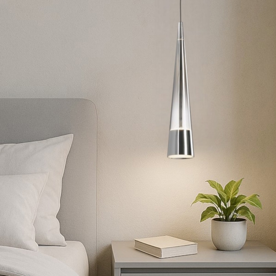 Maytoni sintesi lampada a sospensione led 12w 3000k colore cromo
