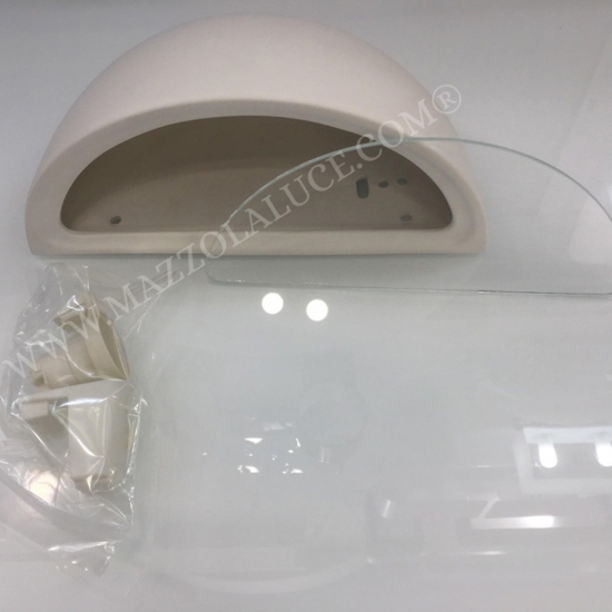 Isyluce applique in gesso bianco 