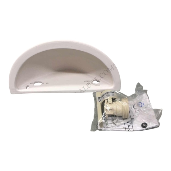 Applique bianca gesso ceramica verniciabile 