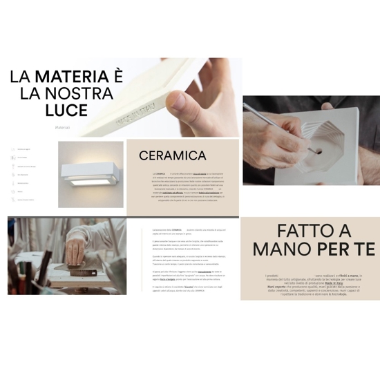 Applique angolare di gesso ceramico bianco 