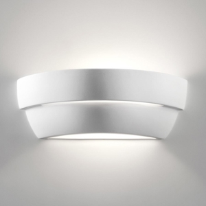 Applique di gesso ceramica bianco 