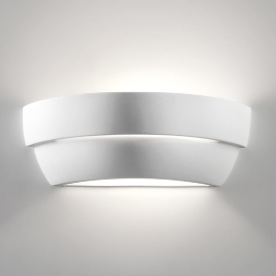 Applique di gesso ceramica bianco 