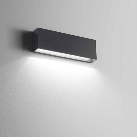 Isyluce applique da esterno 6w 4000k cover antracite bianco